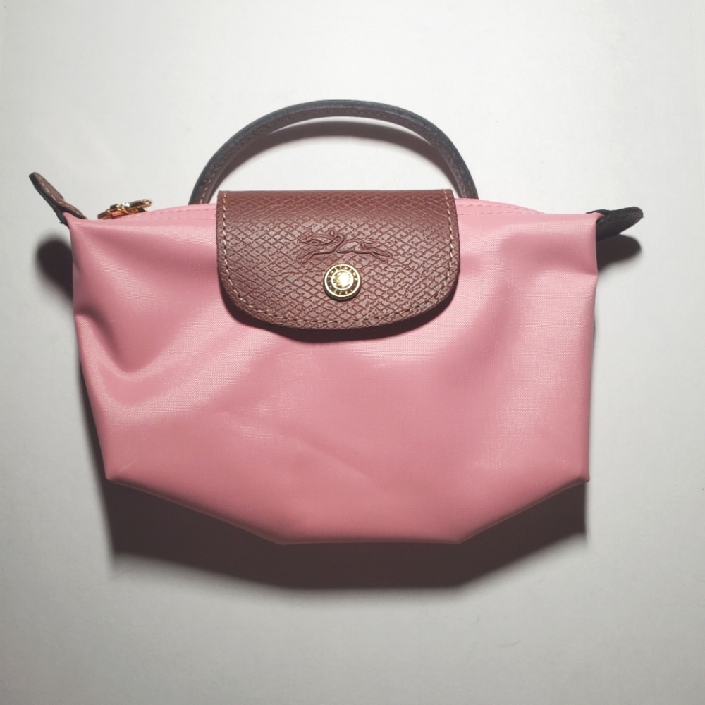 Longchamp Le Pliage Original Pouch with Handle Marshmallow
